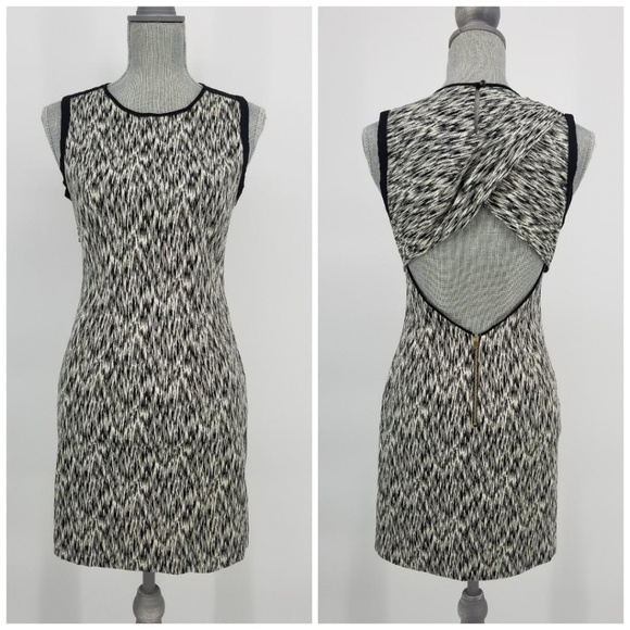 SOLD Sandro Open Back Printed Reve Dress Sz 1 - Picture 2 of 8